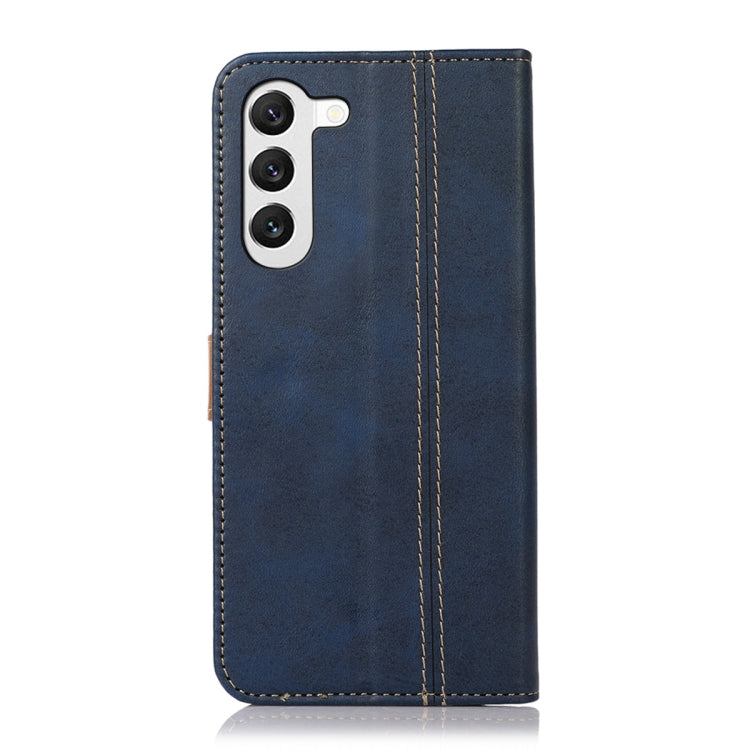 For Samsung Galaxy S23+ 5G Stitching Thread Calf Texture Leather Phone Case