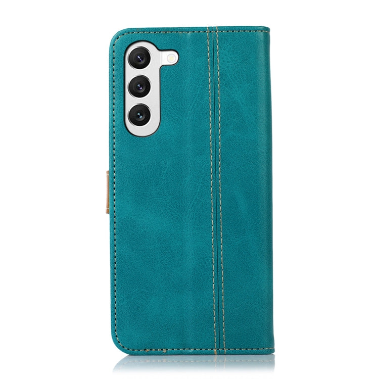 For Samsung Galaxy S23+ 5G Stitching Thread Calf Texture Leather Phone Case