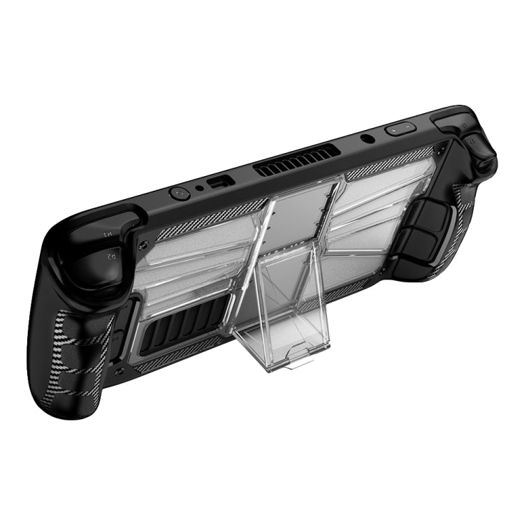 For Steam Deck Shockproof PC + TPU Game Console Protective Case with Holder
