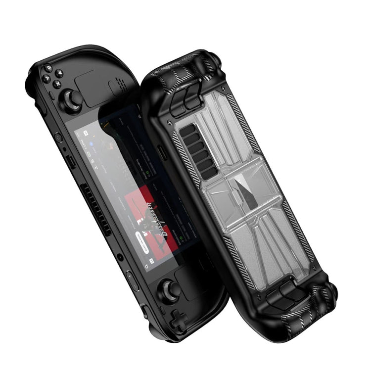 For Steam Deck Shockproof PC + TPU Game Console Protective Case with Holder
