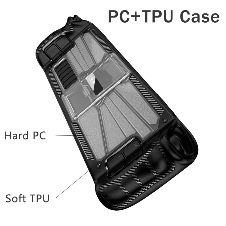 For Steam Deck Shockproof PC + TPU Game Console Protective Case with Holder