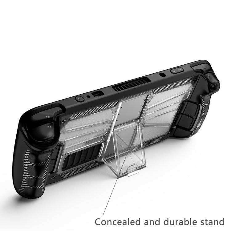 For Steam Deck Shockproof PC + TPU Game Console Protective Case with Holder