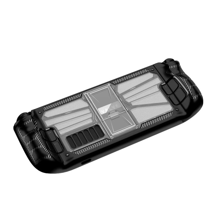 For Steam Deck Shockproof PC + TPU Game Console Protective Case with Holder