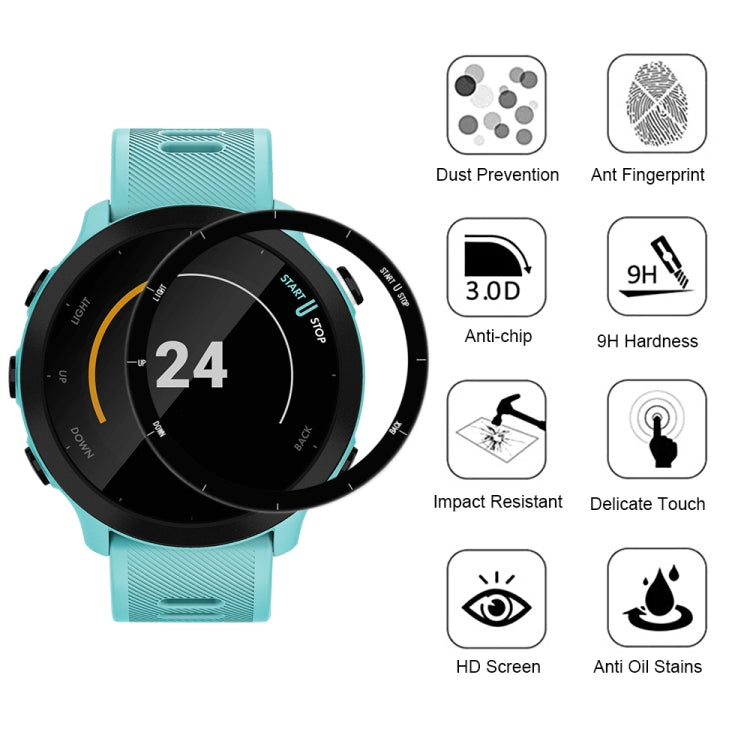 For Garmin Forerunner 158 3D Surface Composite Soft Watch Film