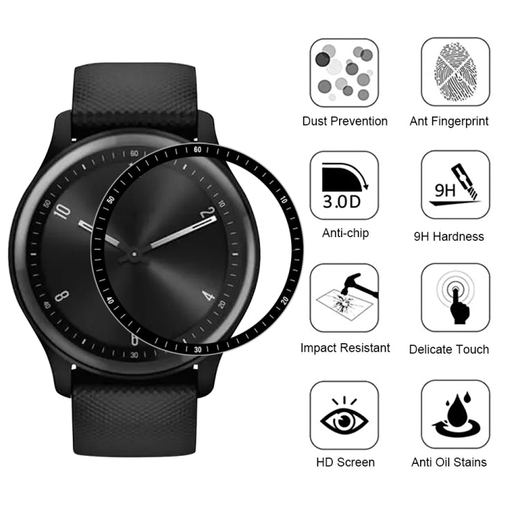 For Garmin Move Sport 3D Surface Composite Soft Watch Film