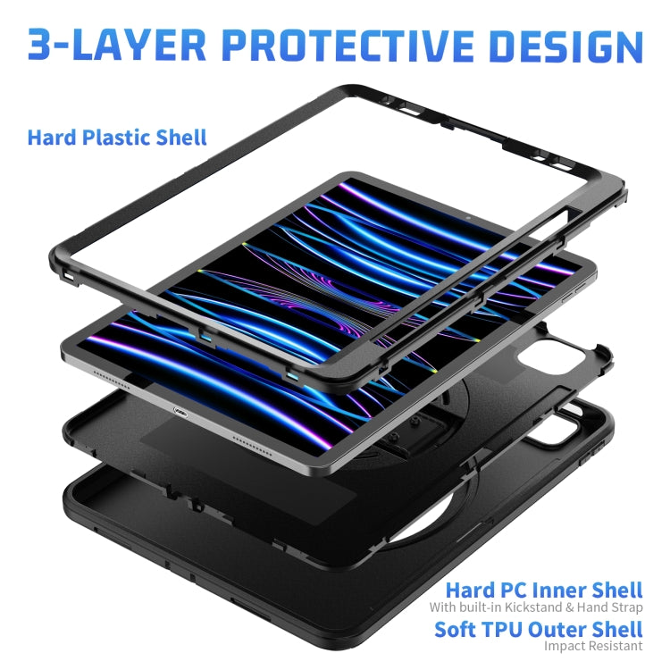 For iPad Pro 11 2022/2021/2020/2018 / Air 2022/2020 Shockproof TPU + PC Tablet Case