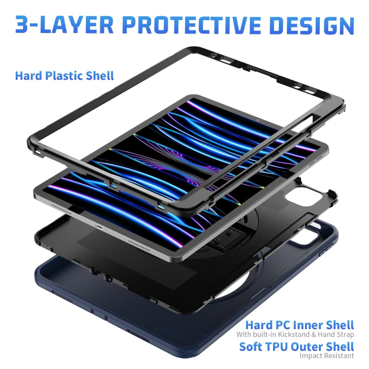 For iPad Pro 11 2022/2021/2020/2018 / Air 2022/2020 Shockproof TPU + PC Tablet Case