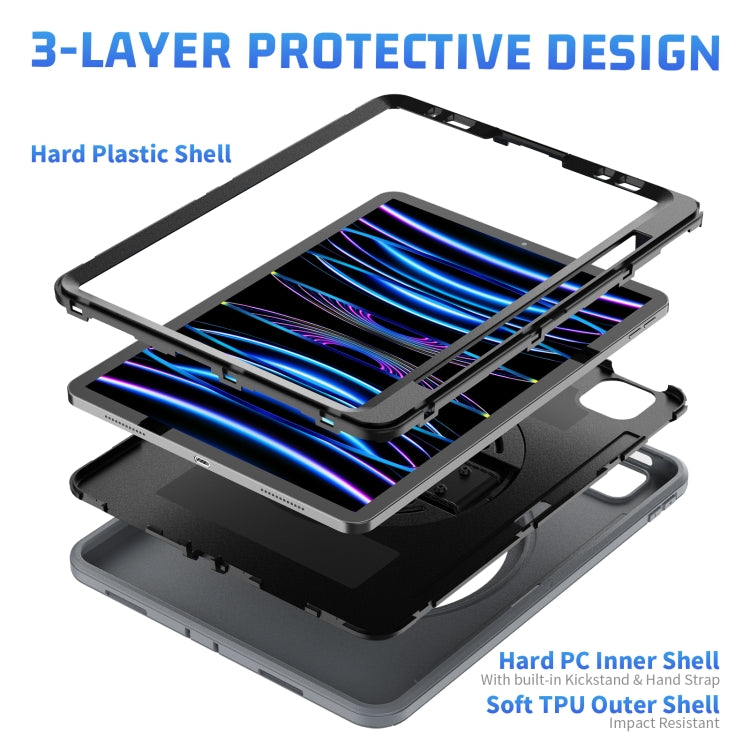 For iPad Pro 11 2022/2021/2020/2018 / Air 2022/2020 Shockproof TPU + PC Tablet Case
