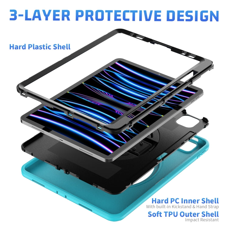 For iPad Pro 11 2022/2021/2020/2018 / Air 2022/2020 Shockproof TPU + PC Tablet Case