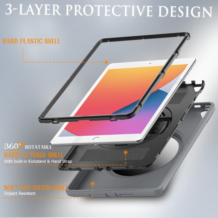 For iPad 10.2 2021/2020/2019 / Pro 10.5 / Air 10.5 2018/2019 Shockproof TPU + PC Tablet Case