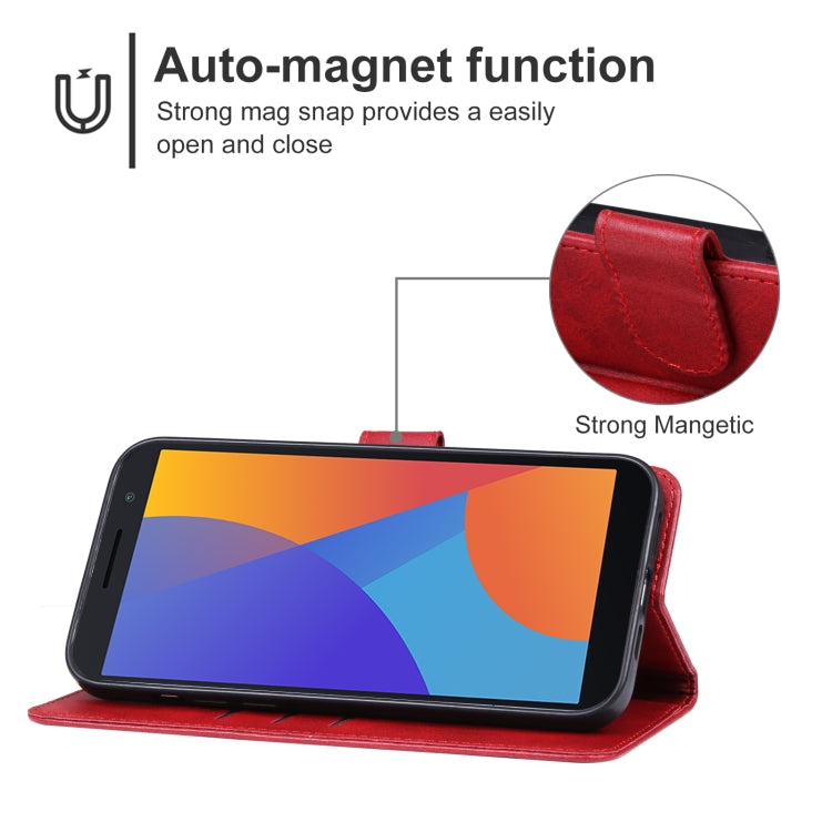 For Alcatel 1 Ultra Leather Phone Case