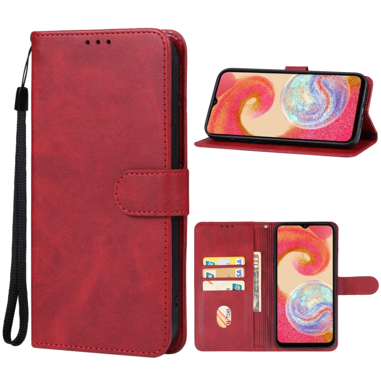 For Samsung Galaxy M04 Leather Phone Case