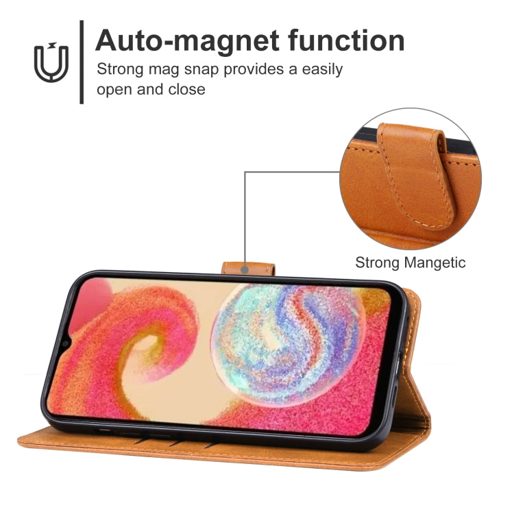 For Samsung Galaxy M04 Leather Phone Case