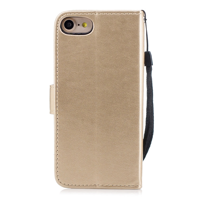 For iPhone SE 2022 / SE 2020 Diamond Encrusted Plum Blossom Embossing Pattern Horizontal Flip Leather Case with Holder & Card Slots & Wallet & Lanyard
