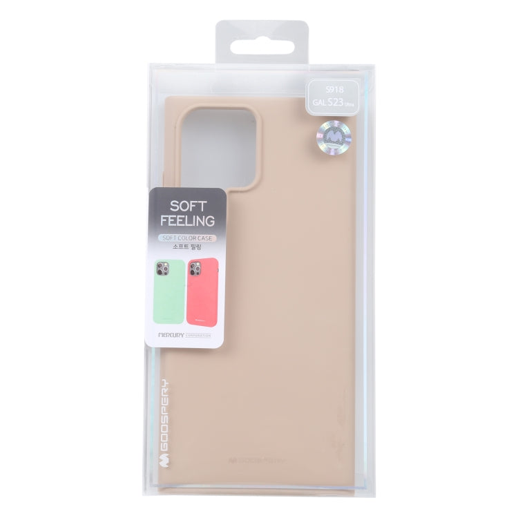 For Samsung Galaxy S23 Ultra 5G GOOSPERY SOFT FEELING Liquid TPU Soft Case