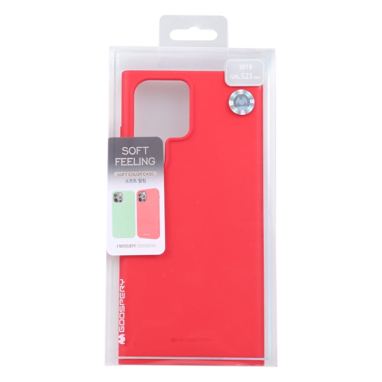 For Samsung Galaxy S23 Ultra 5G GOOSPERY SOFT FEELING Liquid TPU Soft Case