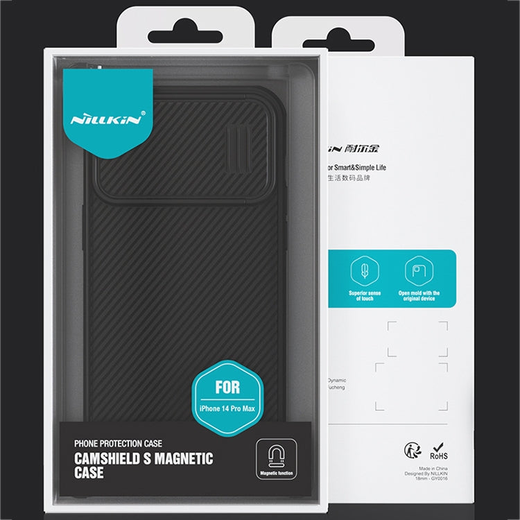 For iPhone 14 Pro Max NILLKIN CamShield S PC Phone Case