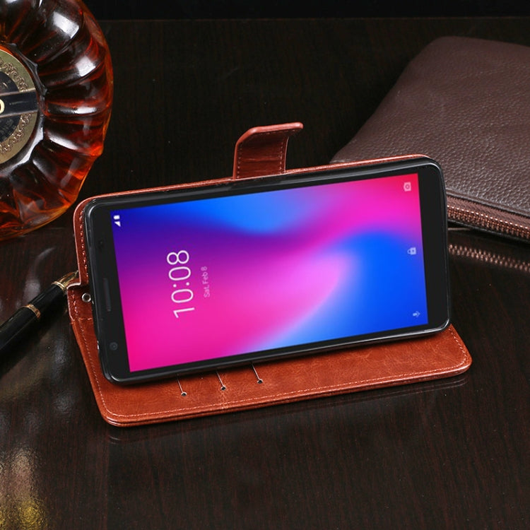 For ZTE Blade A3 (2020) idewei Crazy Horse Texture Horizontal Flip Leather Case with Holder & Card Slots & Wallet