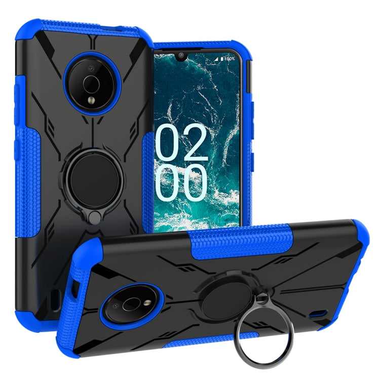 For Nokia C200 Armor Bear Shockproof PC + TPU Phone Case with Ring Holder