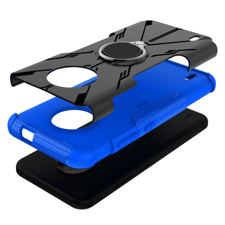 For Nokia C200 Armor Bear Shockproof PC + TPU Phone Case with Ring Holder