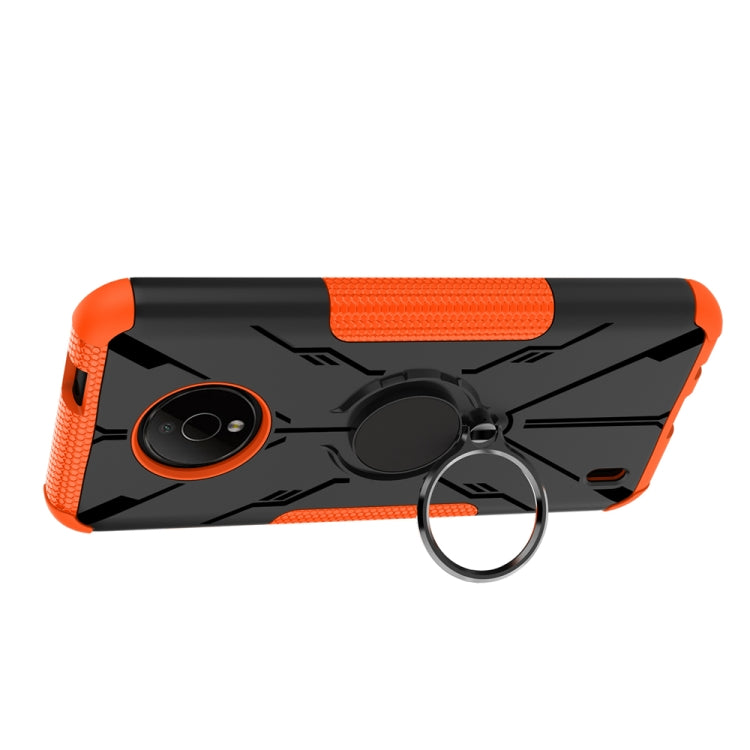 For Nokia C200 Armor Bear Shockproof PC + TPU Phone Case with Ring Holder