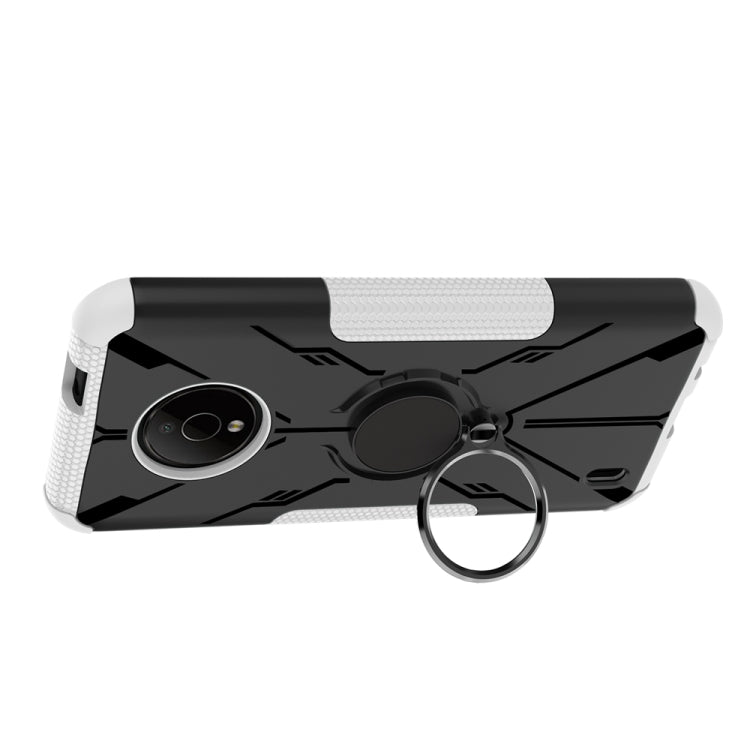 For Nokia C200 Armor Bear Shockproof PC + TPU Phone Case with Ring Holder