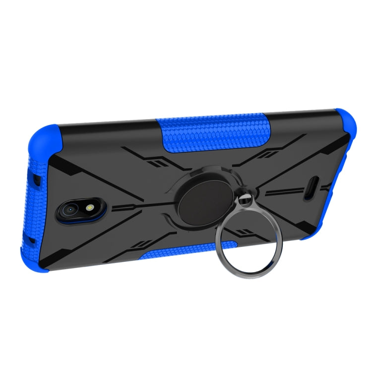 For Nokia C100 Armor Bear Shockproof PC + TPU Phone Case with Ring Holder