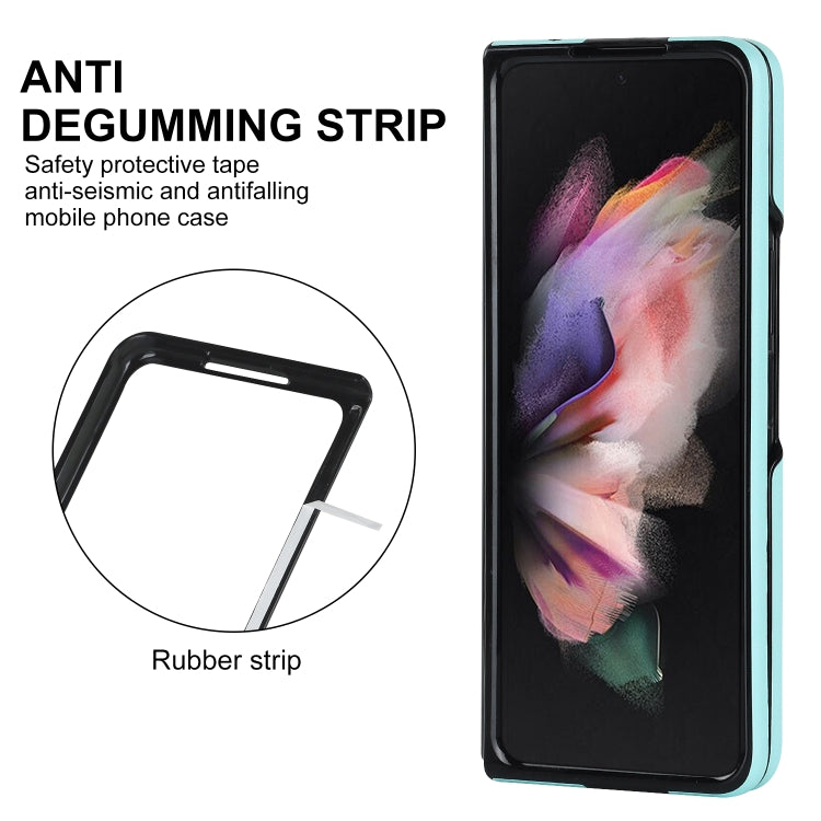 For Samsung Galaxy Z Fold4 Rhombic Microfiber Folding Phone Case
