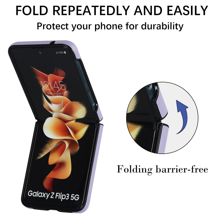 For Samsung Galaxy Z Flip4 Rhombic Microfiber Folding Phone Case