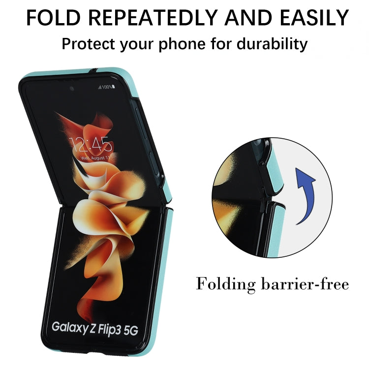 For Samsung Galaxy Z Flip4 Rhombic Microfiber Folding Phone Case
