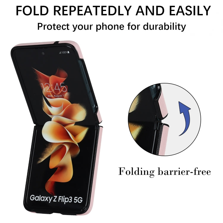 For Samsung Galaxy Z Flip4 Rhombic Microfiber Folding Phone Case