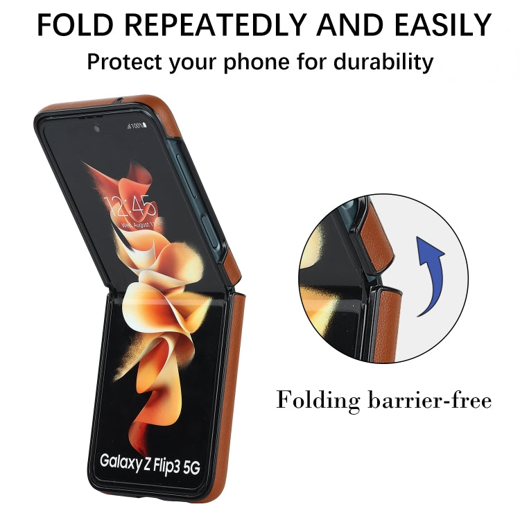For Samsung Galaxy Z Flip4 Rhombic Microfiber Folding Phone Case