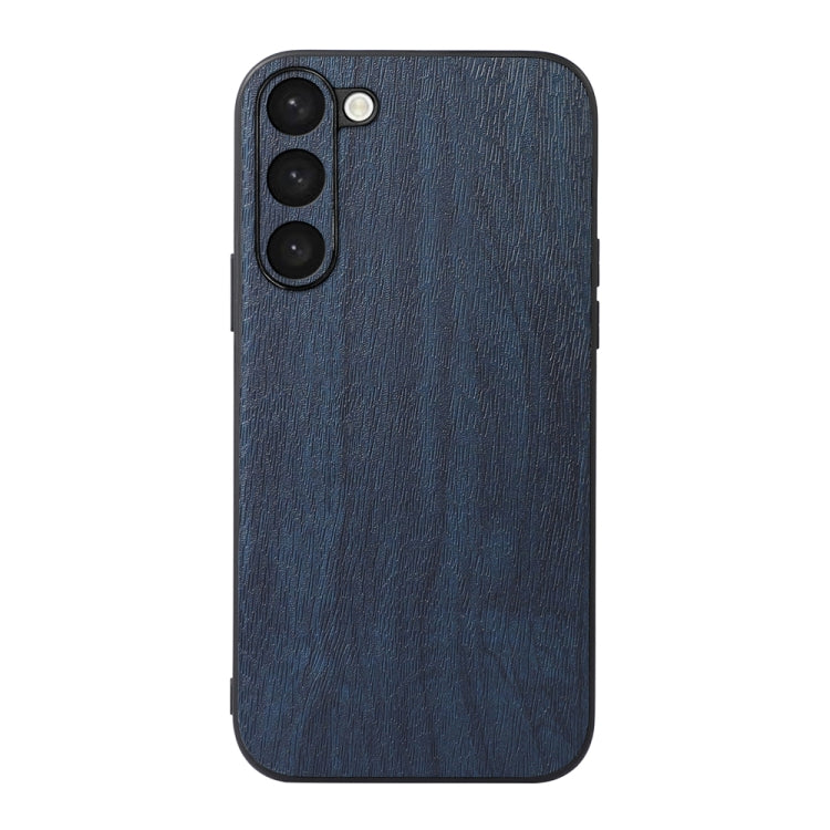 For Samsung Galaxy S23 5G Wood Texture PU Phone Case