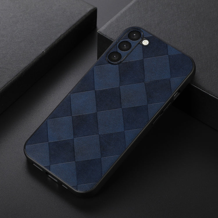 For Samsung Galaxy S23 5G Weave Plaid PU Phone Case