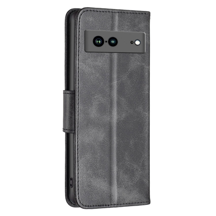 For Google Pixel 7a Lambskin Texture Pure Color Leather Phone Case