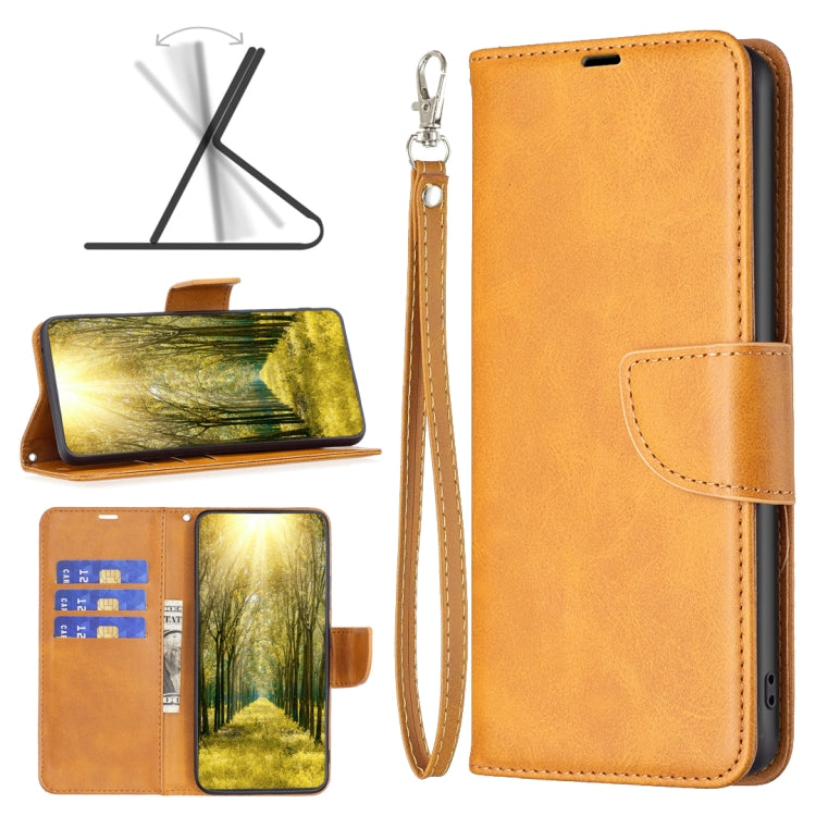 For Samsung Galaxy A04e Lambskin Texture Pure Color Leather Phone Case