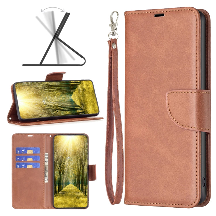 For Samsung Galaxy A04e Lambskin Texture Pure Color Leather Phone Case
