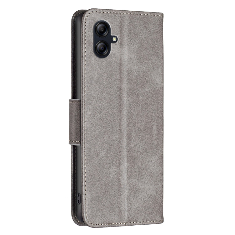 For Samsung Galaxy A04e Lambskin Texture Pure Color Leather Phone Case