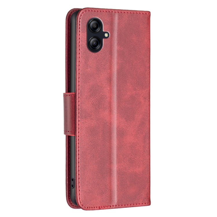 For Samsung Galaxy A04e Lambskin Texture Pure Color Leather Phone Case