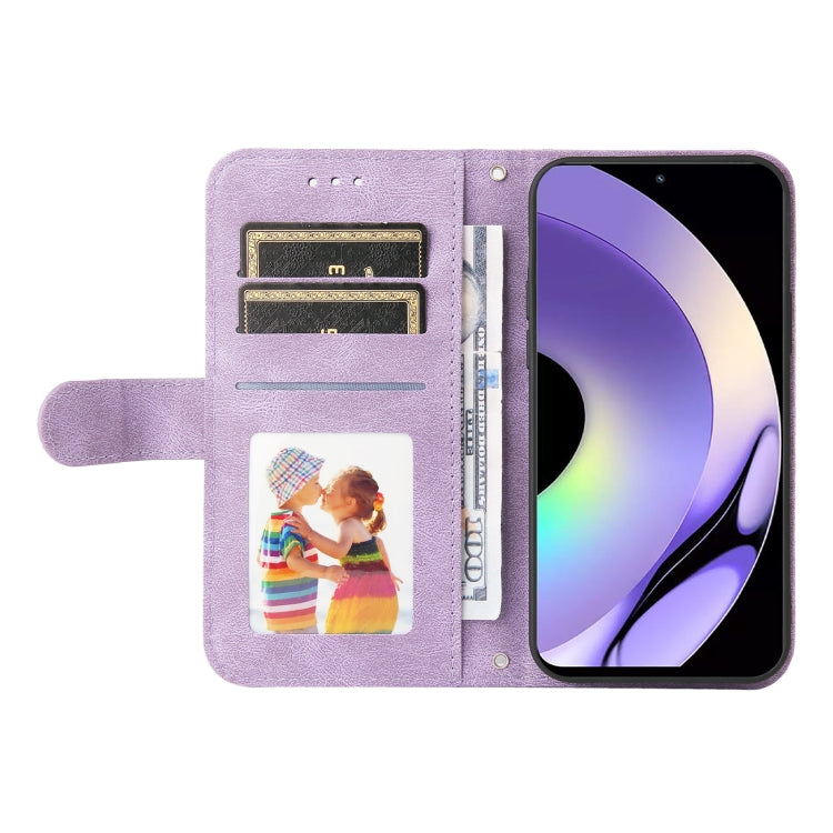 For Realme 10 Pro 5G Skin Feel Life Tree Metal Button Leather Phone Case