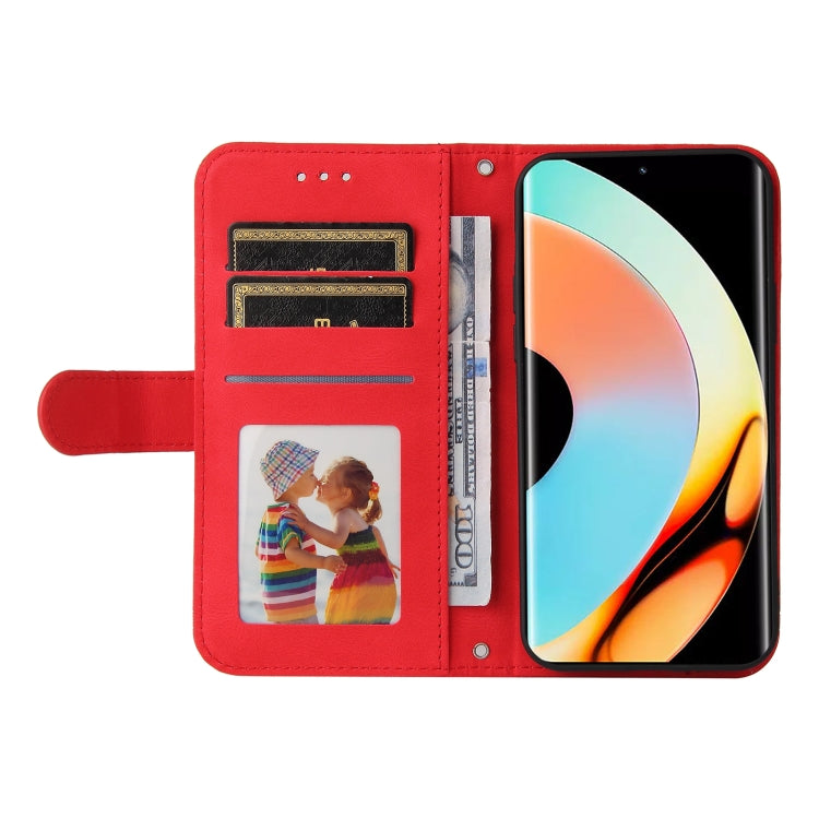 For Realme 10 Pro+ 5G Skin Feel Life Tree Metal Button Leather Phone Case