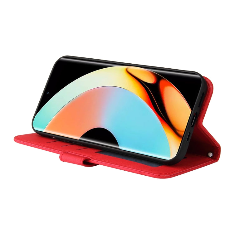 For Realme 10 Pro+ 5G Skin Feel Life Tree Metal Button Leather Phone Case