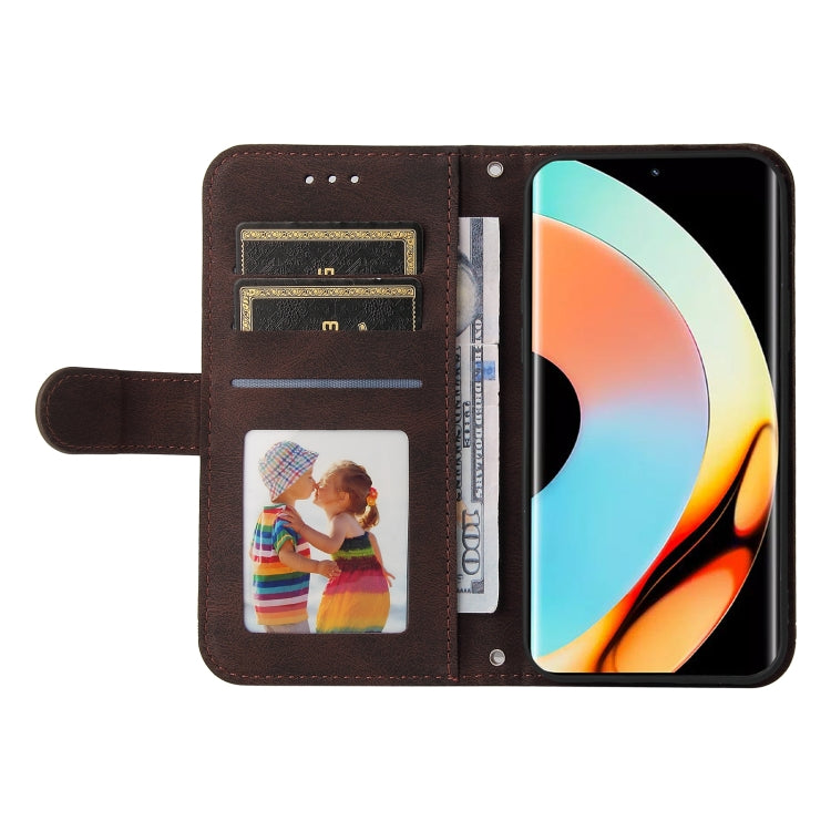 For Realme 10 Pro+ 5G Skin Feel Life Tree Metal Button Leather Phone Case