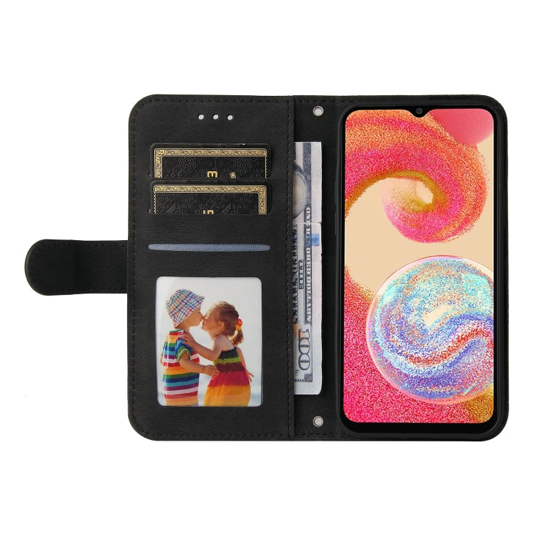 For Samsung Galaxy A04e Skin Feel Life Tree Metal Button Leather Phone Case