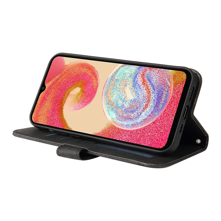 For Samsung Galaxy A04e Skin Feel Life Tree Metal Button Leather Phone Case