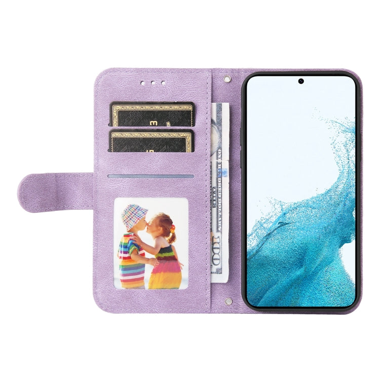 For Samsung Galaxy A34 5G Skin Feel Life Tree Metal Button Leather Phone Case