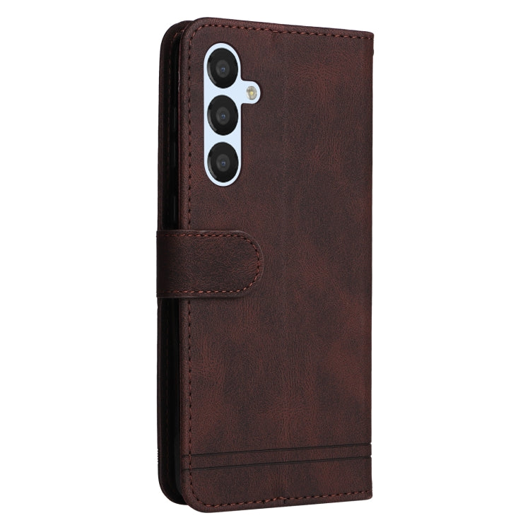 For Samsung Galaxy A34 5G Skin Feel Life Tree Metal Button Leather Phone Case