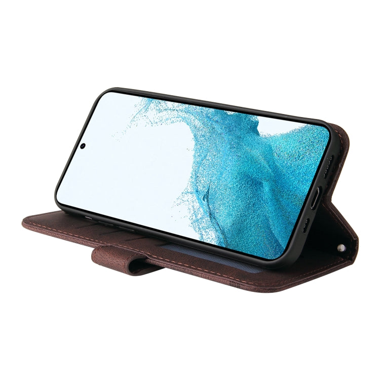 For Samsung Galaxy A34 5G Skin Feel Life Tree Metal Button Leather Phone Case