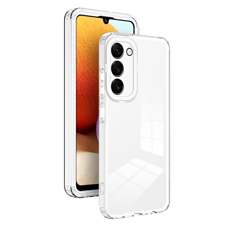 For Samsung Galaxy S23+ 5G Clear TPU Color PC Frame Phone Case