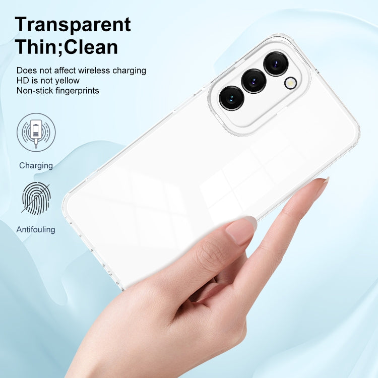 For Samsung Galaxy S23+ 5G Clear TPU Color PC Frame Phone Case